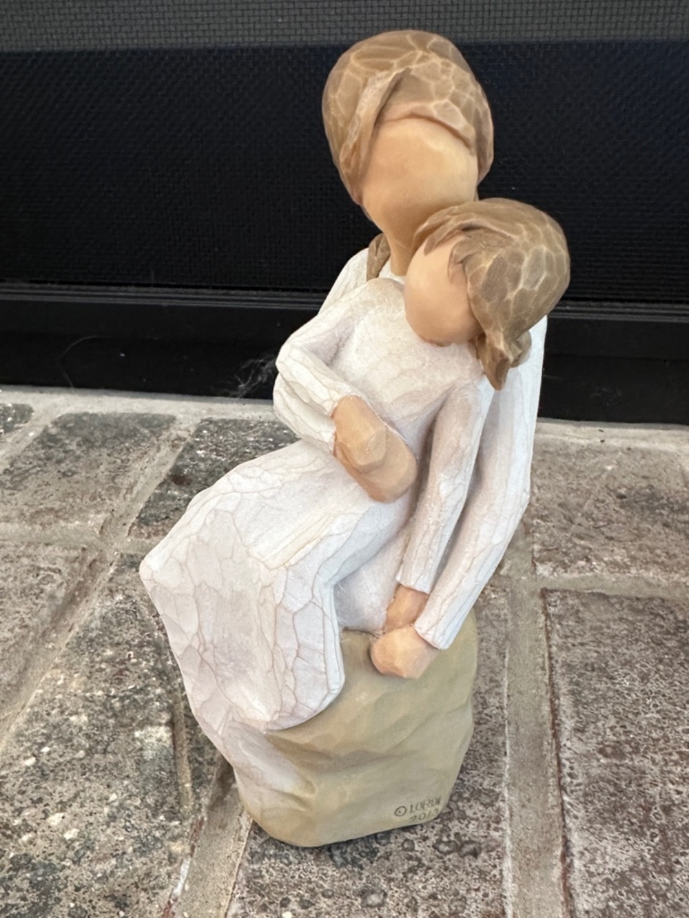 Willow Tree Mother & Child Figurine in Beige and Cream